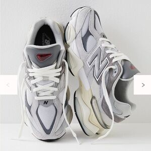 New Balance Gray and White Athletic Shoes